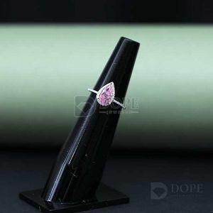 Elegant Ladies Pear Cut Pink Diamond Ring