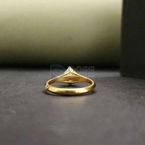 Elegant Radiant Cut Solitaire Diamond Ring
