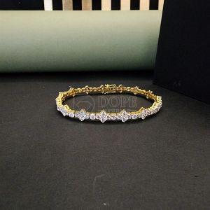 Exclusive Round Cut Moissanite Diamond Bracelet