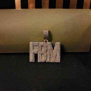 Full Iced Out Fbm Hip Hop Moissanite Diamond Pendant