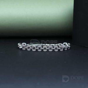 Glamorous 925 Sterling Silver Moissanite Diamond Bracelet