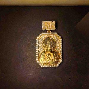 Golden Hip Hop Fsm Charm Moissanite Diamond Pendant