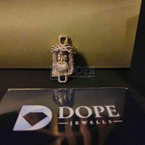 Golden Jesus Hip Hop Moissanite Diamond Pendant