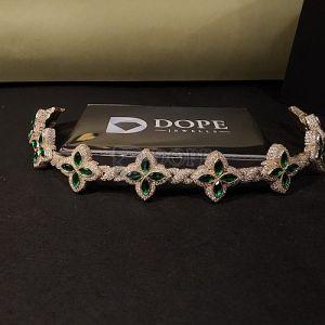 Ladies Single Line Design Fashionable Moissanite Diamond Bracelet