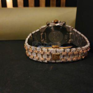 Latest Look Unique Chronograph Moissanite Diamond Watch