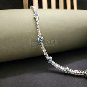 Luxury Round Cut Moissanite Diamond Bracelet