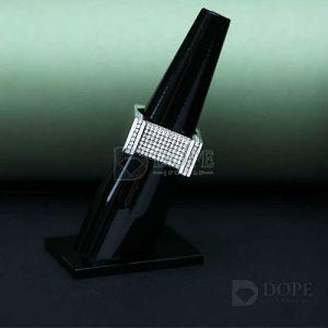 Mens 18kt Solid Gold Ice Out Lab Grown Diamond Ring