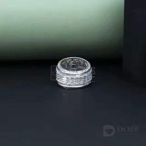 Mens 925 Sterling Silver Ice Out Lab Grown Diamond Ring