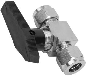 Ball Valve Tube End OD Connection Knob Type 3000 PSI 1/2 Inch SS304 Precision Valve &Ndash; Ricaflow