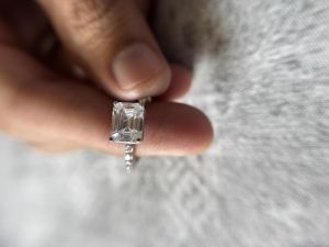 Emerald Cut Diamond Engagement Ring