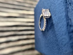 Emerald Cut Diamond Engagement Ring