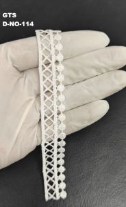 White Cotton Feel Polyester GPO Lace