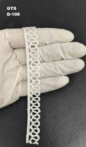 White Fancy Polyester GPO Lace Border