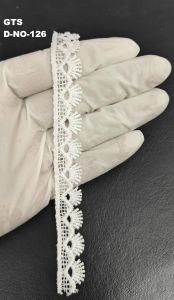 White Polyester GPO Lace Border