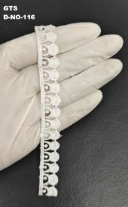White Premium Polyester GPO Lace Trim