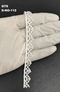 White Saree Border Polyester GPO Lace