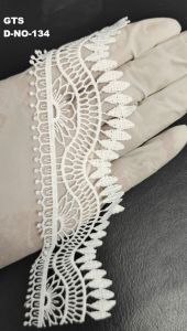 White Stylish Polyester GPO Lace