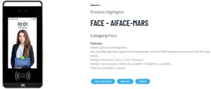 Essl AI-face Mars Face Recognition Attendance System