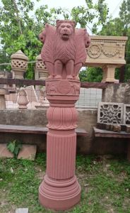 Red Sandstone Ashok Stambh Pillar