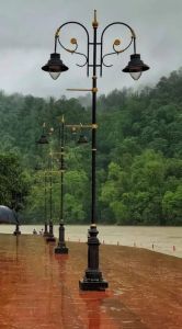 Dual Arm Decorative Street Lighting Pole