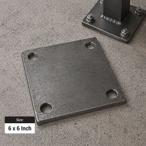 153x153mn Mild Stell Square Base Plate