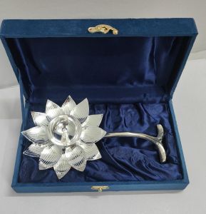 Aluminium Lotus Diya