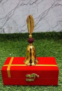 Gold Plated Aluminium Pooja Bell