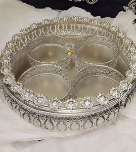 Silver Plated Iron Dry Fruit Basket