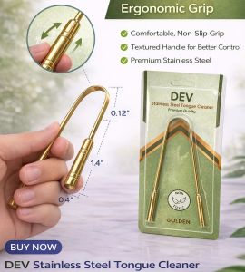 Dev Stainless Steel Tongue Cleaner