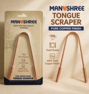 Pure Copper Tongue Scraper