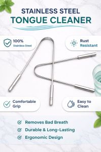 Stainless Steel Tongue Cleaner