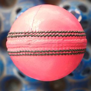 Test Pink Leather Cricket Ball