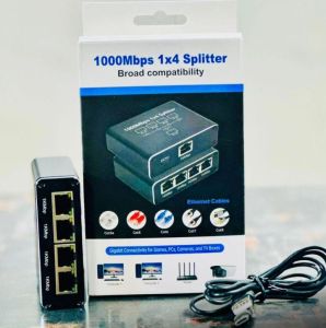 1x4 RJ45 Network Splitter Adapter