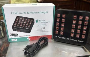 50 Port 300W USB Smart Charging Station
