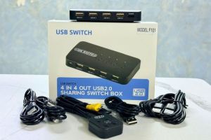 F101 4-in-4-out USB Sharing Switch