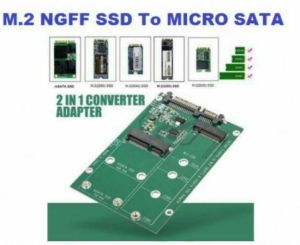 M.2 Ngff to mSATA SSD 2 in 1 Adapter
