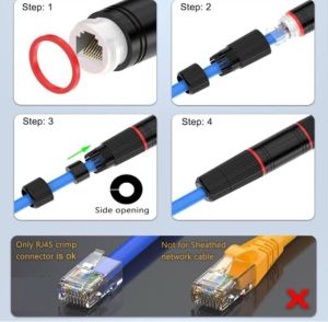 Waterproof RJ45 Ethernet Coupler