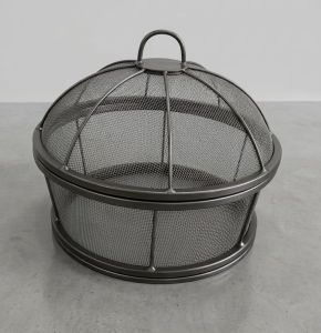 Stylish Golden Metal Fruit Basket
