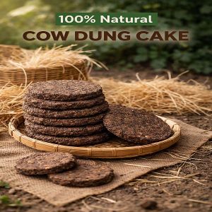 100% Natural Cow Dung Cake