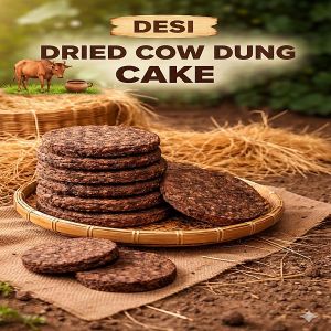 Dried Cow Dung Cake