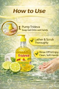 1L Trideva Lemon Soap Gel