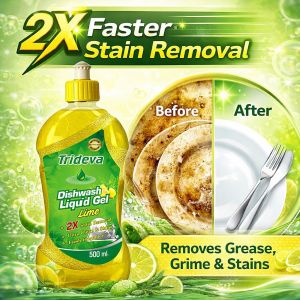 500ml Trideva Lime Dishwash Liquid