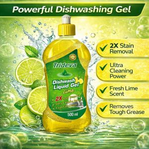 500ml Trideva Lime Dishwash Liquid