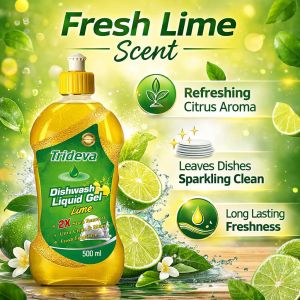 500ml Trideva Lime Dishwash Liquid