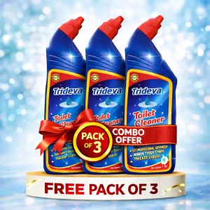 Trideva Pack of 3 Toilet Cleaner