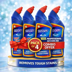 Trideva Pack of 4 Toilet Cleaner