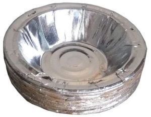 4 Inch Silver Laminated Paper Bowl