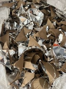 Silver Waste Paper Scrap