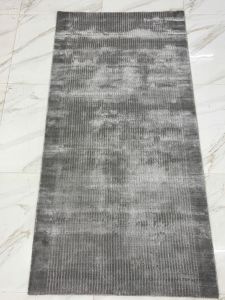 Charcoal Grey Handwoven Runner Rug