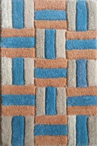 Designer Wool Geometric Pattern Rug